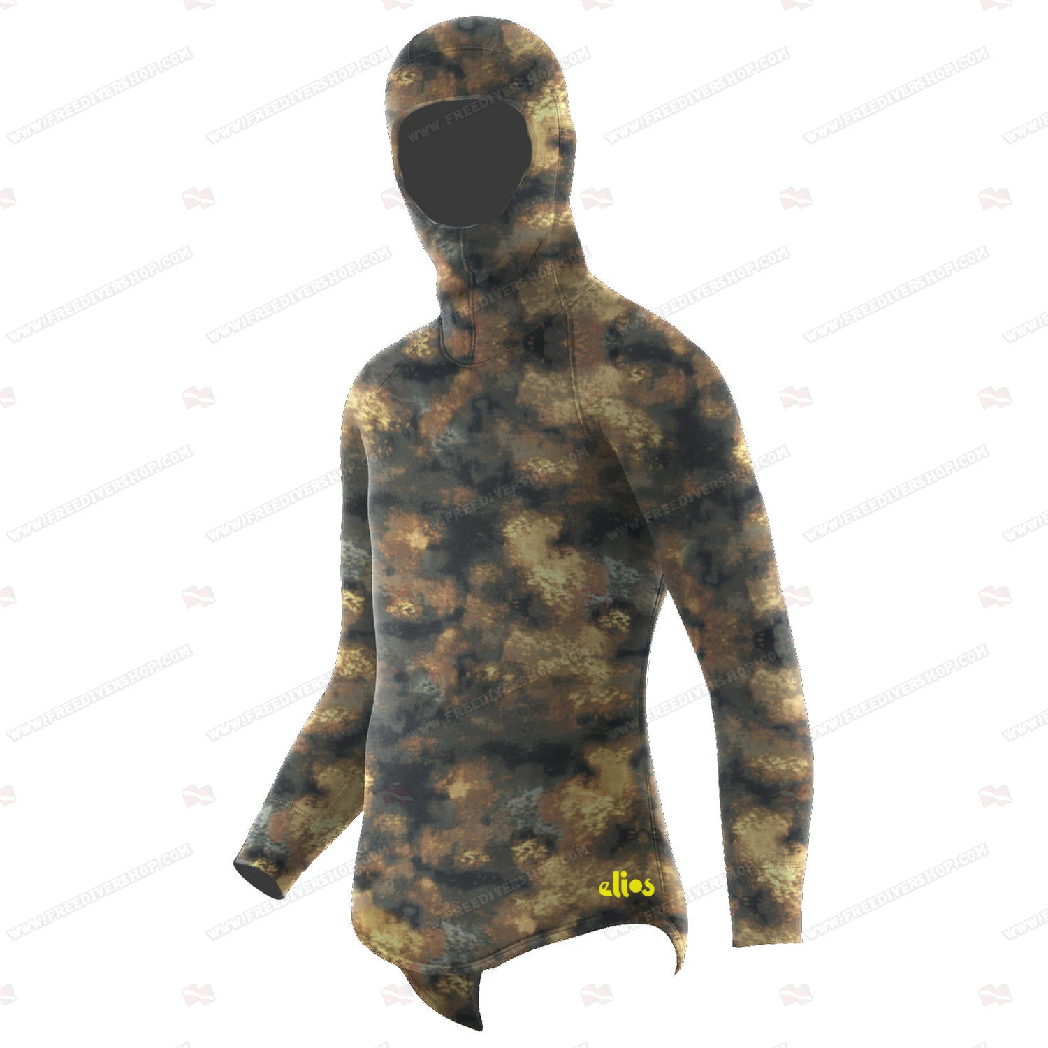 Elios Hyperstretch Beige Camouflage Hoodie Jacket 1 Elios Hyperstretch Beige Camouflage Hoodie Jacket