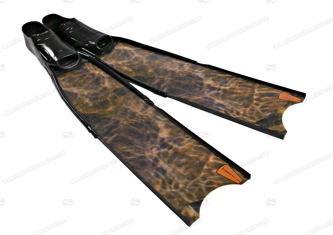 Leaderfins Brown Camo Fins 2 Leaderfins Brown Camo Fins - Image 2