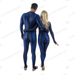 SlipIns Electric Blue Wave Dive/Surf Skin -Diving Supplies Store electric blue wave 03 1
