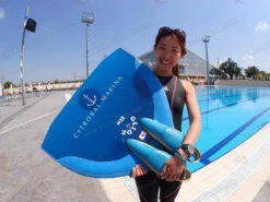 WaterWay Freediving Glide Monofin -Diving Supplies Store glide blue