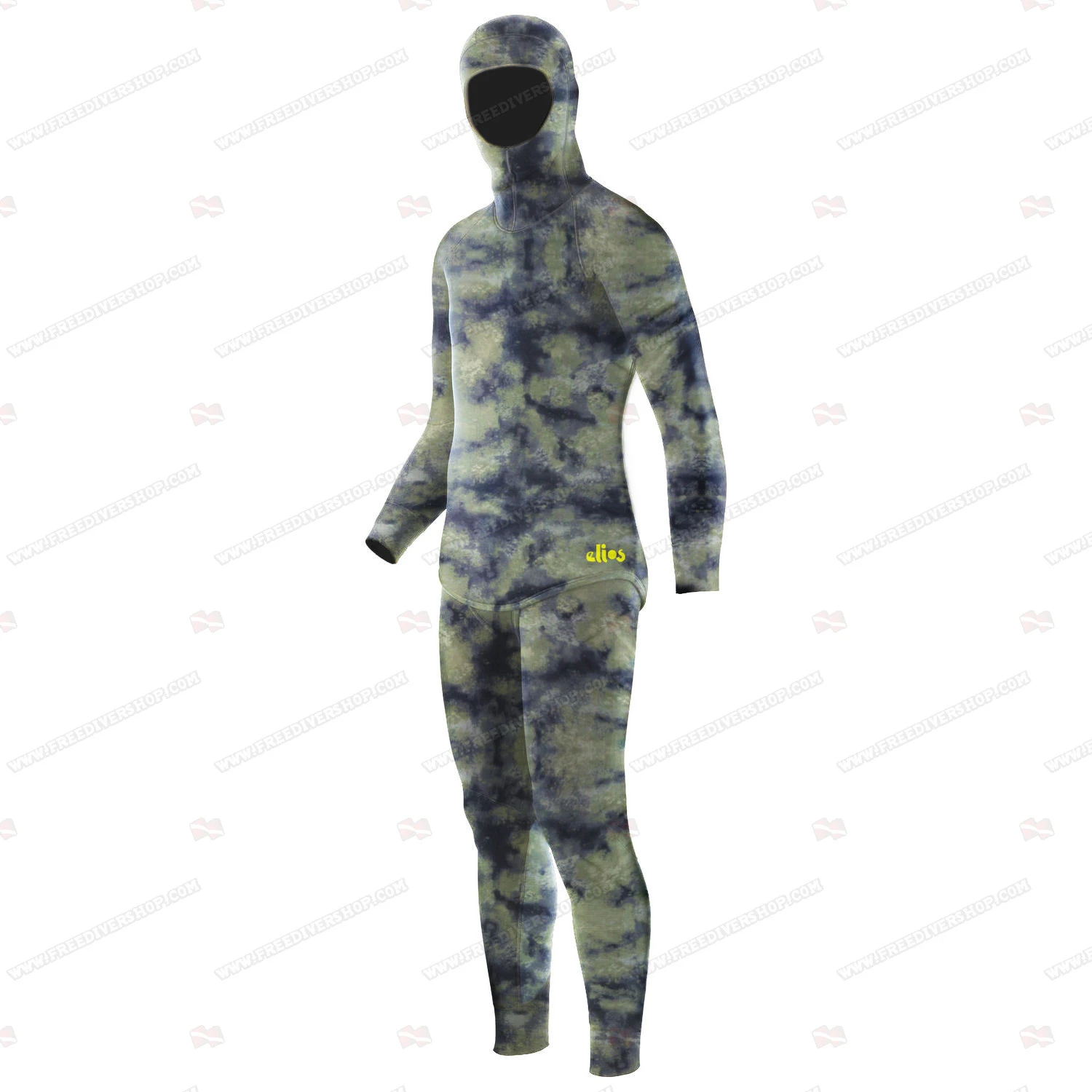 Elios Hyperstretch Green Camouflage - Tailor Made Wetsuit 1 Elios Hyperstretch Green Camouflage - Tailor Made Wetsuit