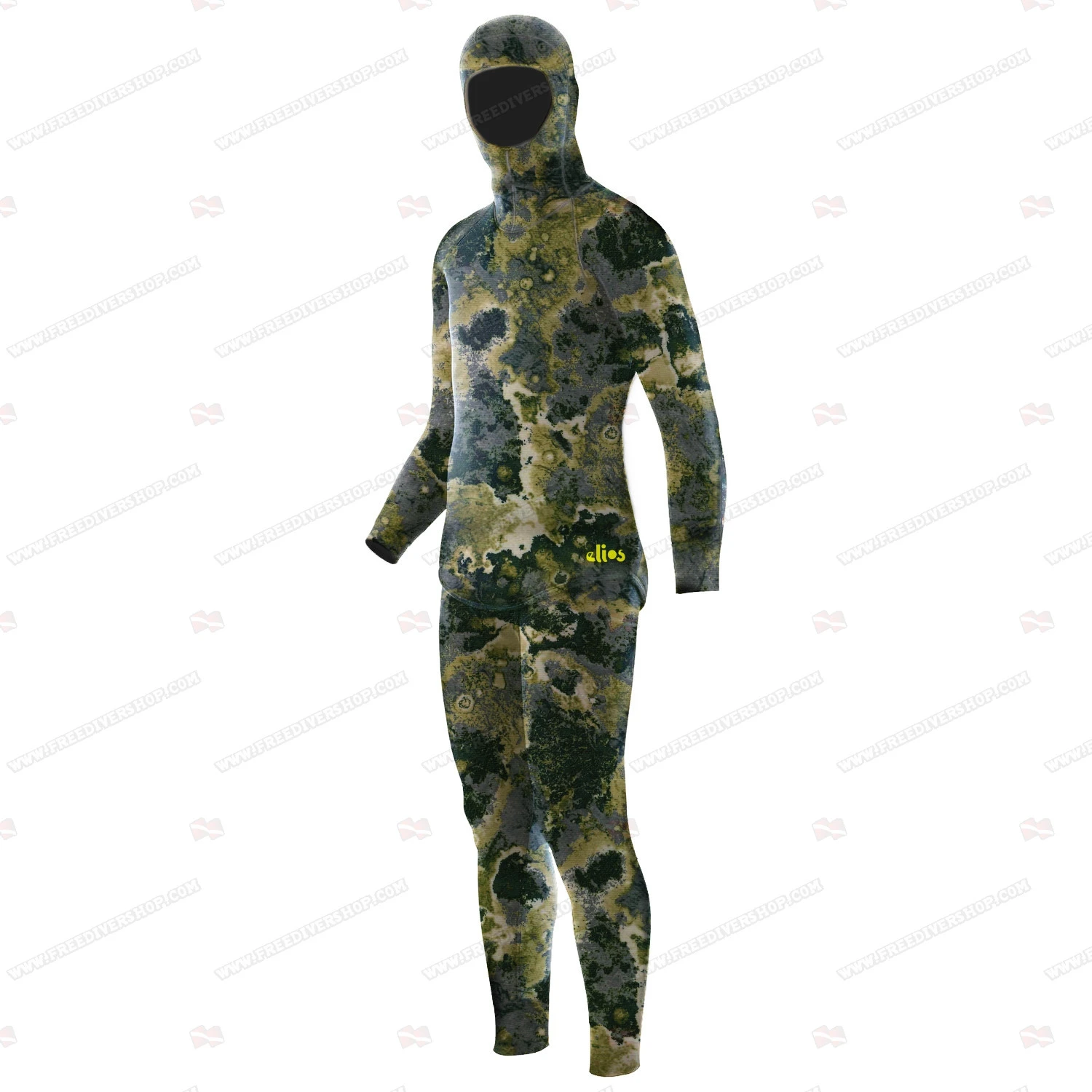Elios Green Reef Camouflage - Tailor Made Wetsuit 1 Elios Green Reef Camouflage - Tailor Made Wetsuit
