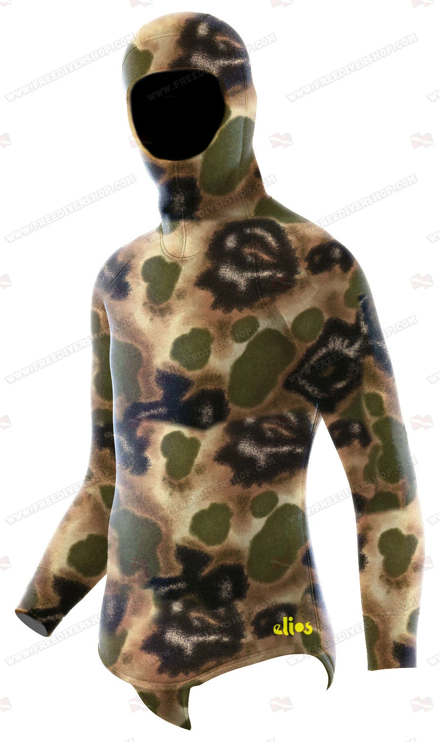Elios Classic Brown Hydro Camouflage Wetsuit 2 Elios Classic Brown Hydro Camouflage Wetsuit - Image 2