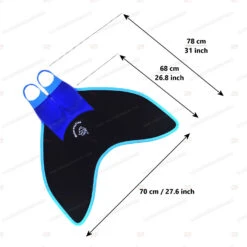 WaterWay Mermaid Monofin -Diving Supplies Store mermaid dimenstions m2 br