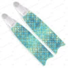 Leaderfins Neon Blue Mermaid Fins - Limited Edition