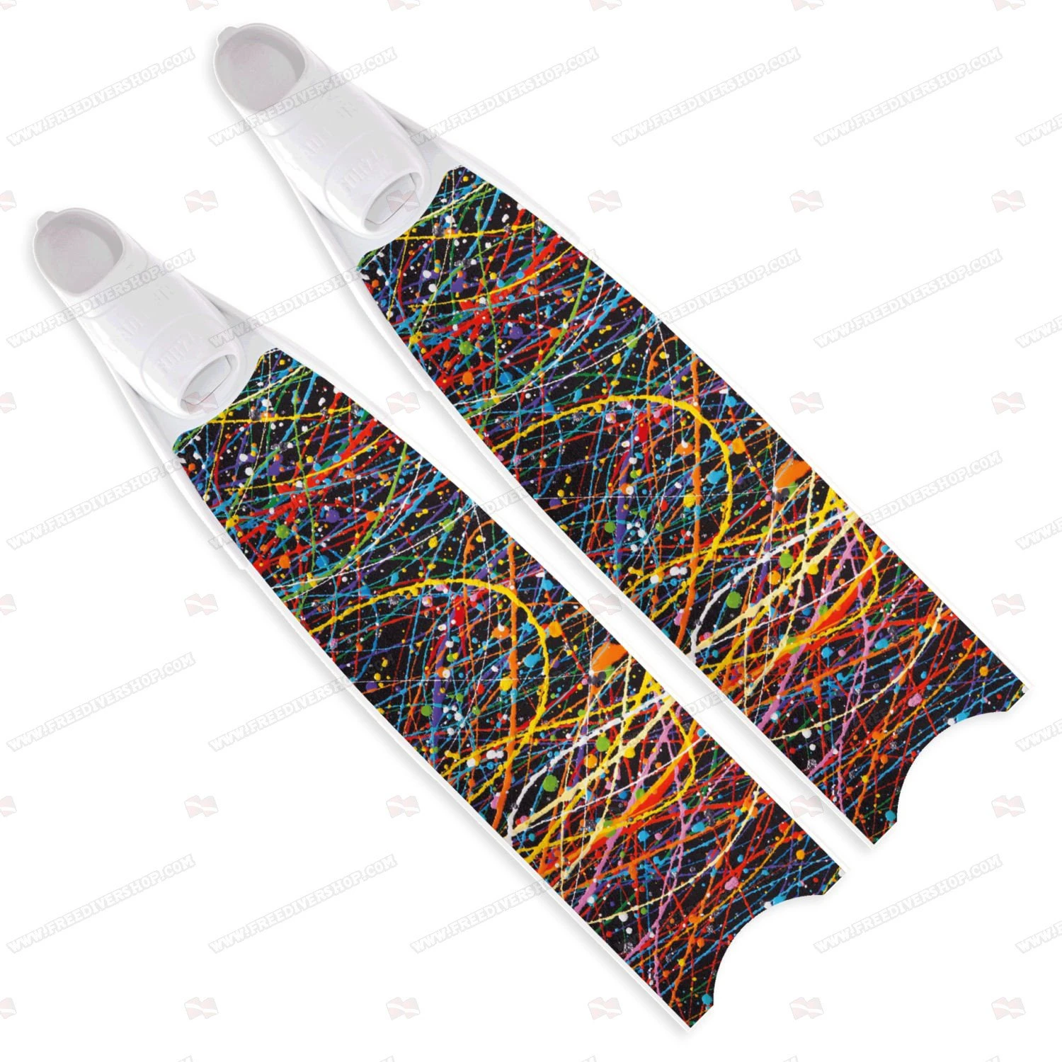 Leaderfins Paint Drop Fins - Limited Edition 1 Leaderfins Paint Drop Fins - Limited Edition