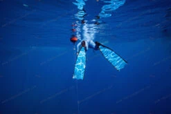 WaterWay Capt. Nemo Deep Blue Power Fins 23 WaterWay Capt. Nemo Deep Blue Power Fins -Diving Supplies Store pfblue atmos 1