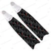 Leaderfins Red Polygon Fins - Limited Edition
