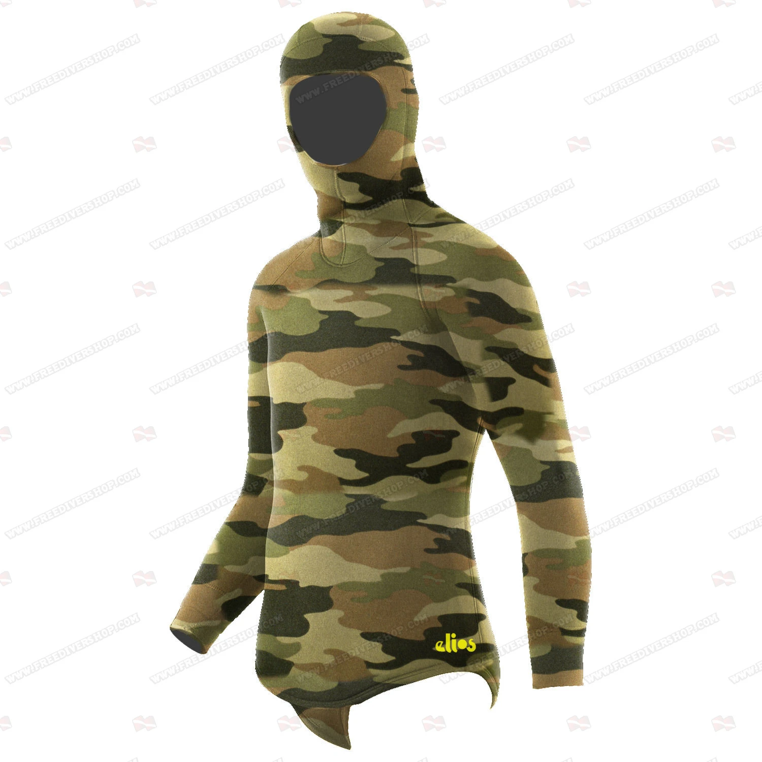 Elios Shaca / Marrone Camouflage Hoodie Jacket 1 Elios Shaca / Marrone Camouflage Hoodie Jacket