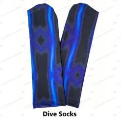 SlipIns Electric Blue Wave Dive/Surf Skin -Diving Supplies Store sox ebw 02