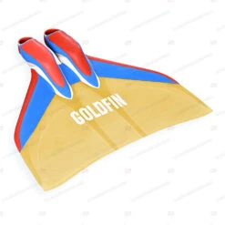 GoldFin Fish Tail Freediving Hyper Monofin -Diving Supplies Store src hyper hm bl rd 01 m2 1