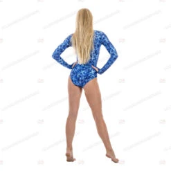 SlipIns Blue Feather Sun Protective Swimsuit -Diving Supplies Store swim bfd 04